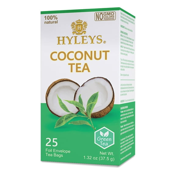 Hyleys Coconut Green Tea - 25 Tea Bags