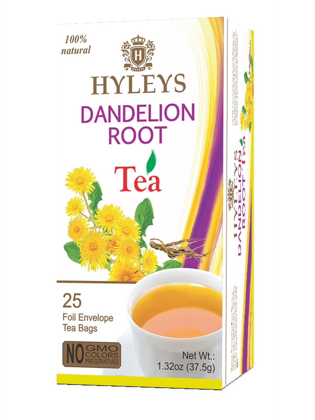 Hyleys Green Tea with Dandelion and Thistle Seed 25 Tea Bags