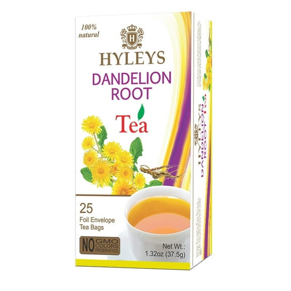 Hyleys Green Tea with Dandelion and Thistle Seed - 25 Tea Bags