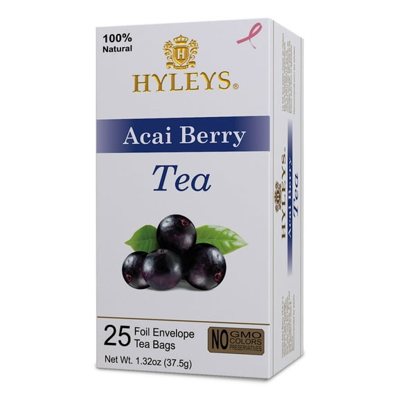 Hyleys Green Tea with Senna Acai Berry Flavor - 25 Tea Bags