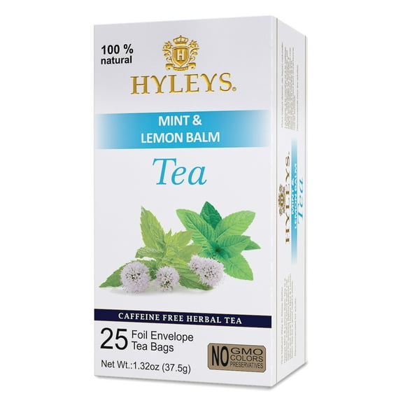 Hyleys Sleep Tea with Mint and Lemon Balm - 25 Tea Bags - Caffeine free