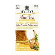 Hyleys Slim Tea Pineapple Flavor - Weight Loss Cleanse Detox - 150 Tea Bags (6 Pack)