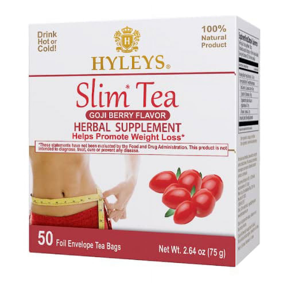 Hyleys Slim Tea Weight Loss Herbal Supplement with Goji Berry Cleanse