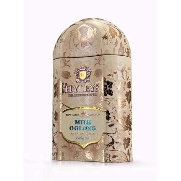 Hyleys Tea Milk Oolong Tea Loose Leaf in Tin - 3.52 Ounce (100g) - Traveller's Collection