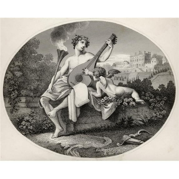 Hymen & Cupid From the Original Picture by Hogarth From the Works of Hogarth Published London 1833 Poster Print, 30 x 24