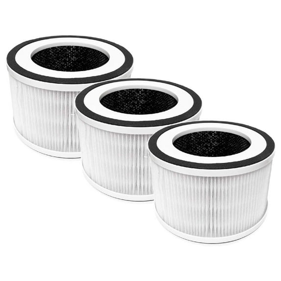 Hymkun 3-in-1 HEPA Filter + Carbon Compatible with AFLOIA FILLO, HALO, MOOKA Allo Air Purifier, Honati, Miroco, Vanaheim and Saki Air Purifier, 3 Packs