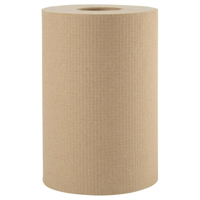 Hymkun B6252 8 in. x 350 ft. 1-Ply Hardwound Paper Towels - Natural (12/Carton)