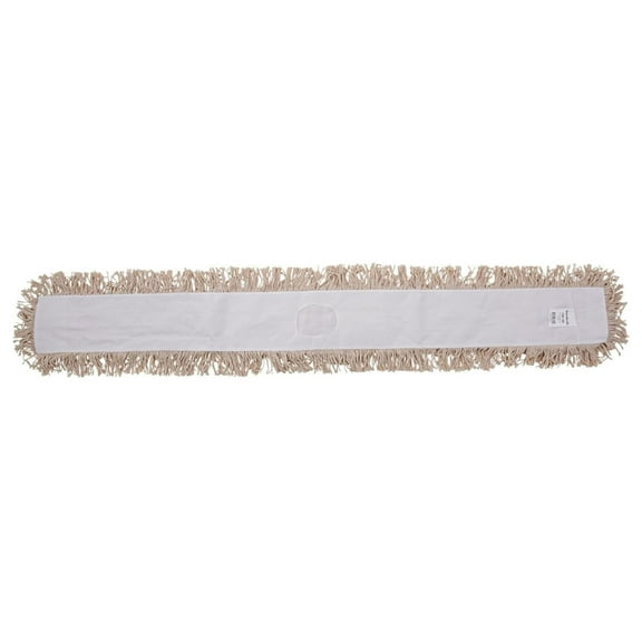 Hymkun BWK1360 60 in. x 5 in. Hygrade Cotton Industrial Dust Mop Head - White