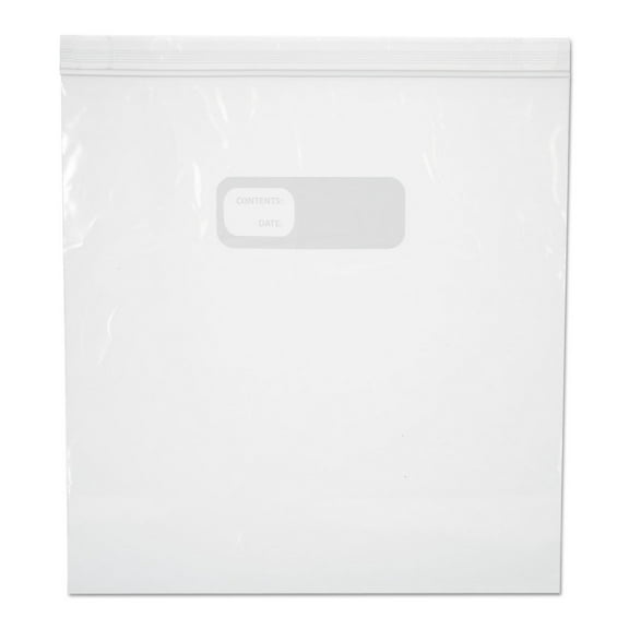 Hymkun BWK1GALBAG 1 Gallon, 10.56 in. x 11 in. LDPE Reclosable Food Storage Bags - Clear (250/Box)