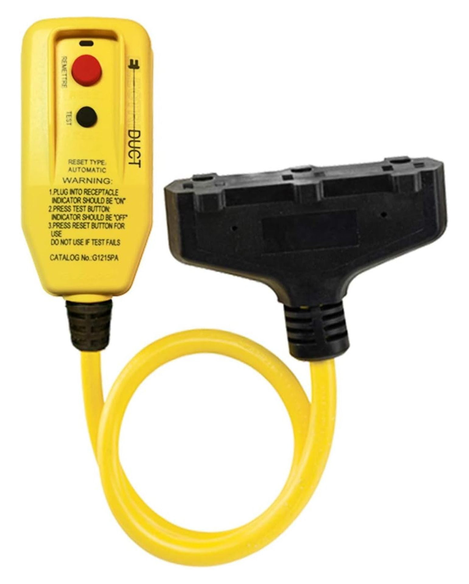 Gfci Cord End Electriduct GFCI Inline Plug With 2 Foot Cord & Triple ...