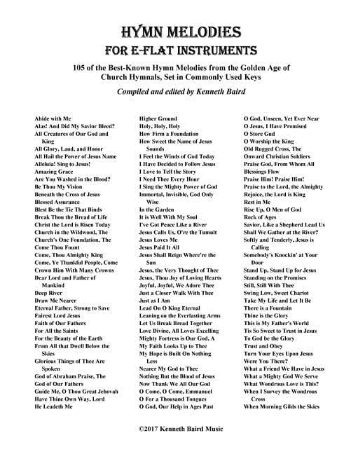 Hymn Melodies for Eb Instruments (Paperback)