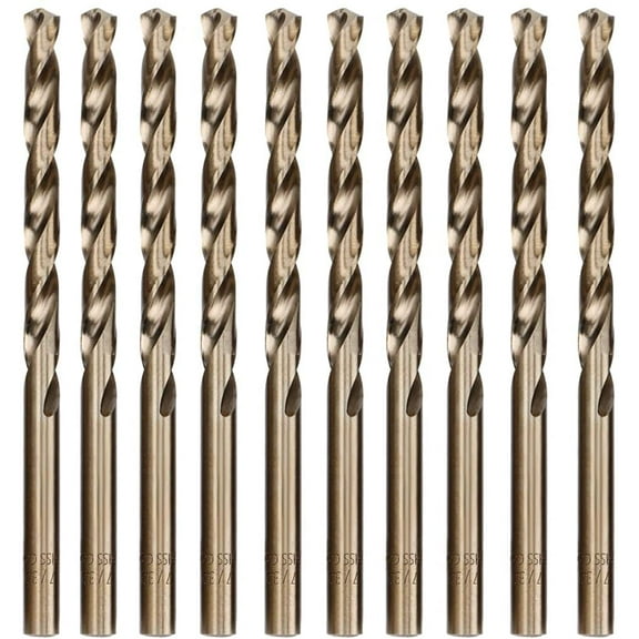 Hymnorq 7/32" Cobalt Steel Twist Drill Bits for Metal, Pack of 10PCS
