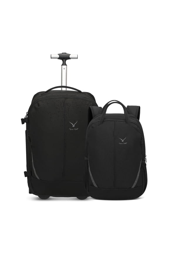 Duo 2-in-1 Rolling Travel Backpack – Hynes Eagle – Black