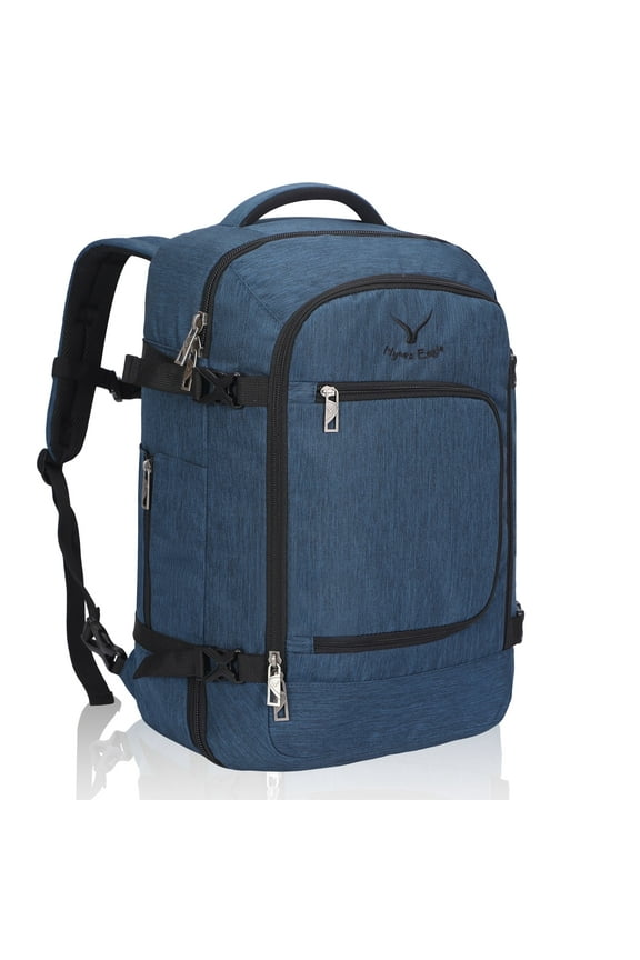 40L Wet-Dry Laptop Travel Backpack, Airline Approved, Navy Blue