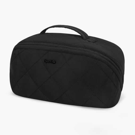 Quilted Makeup Bag Organizer – Hynes Eagle – Black