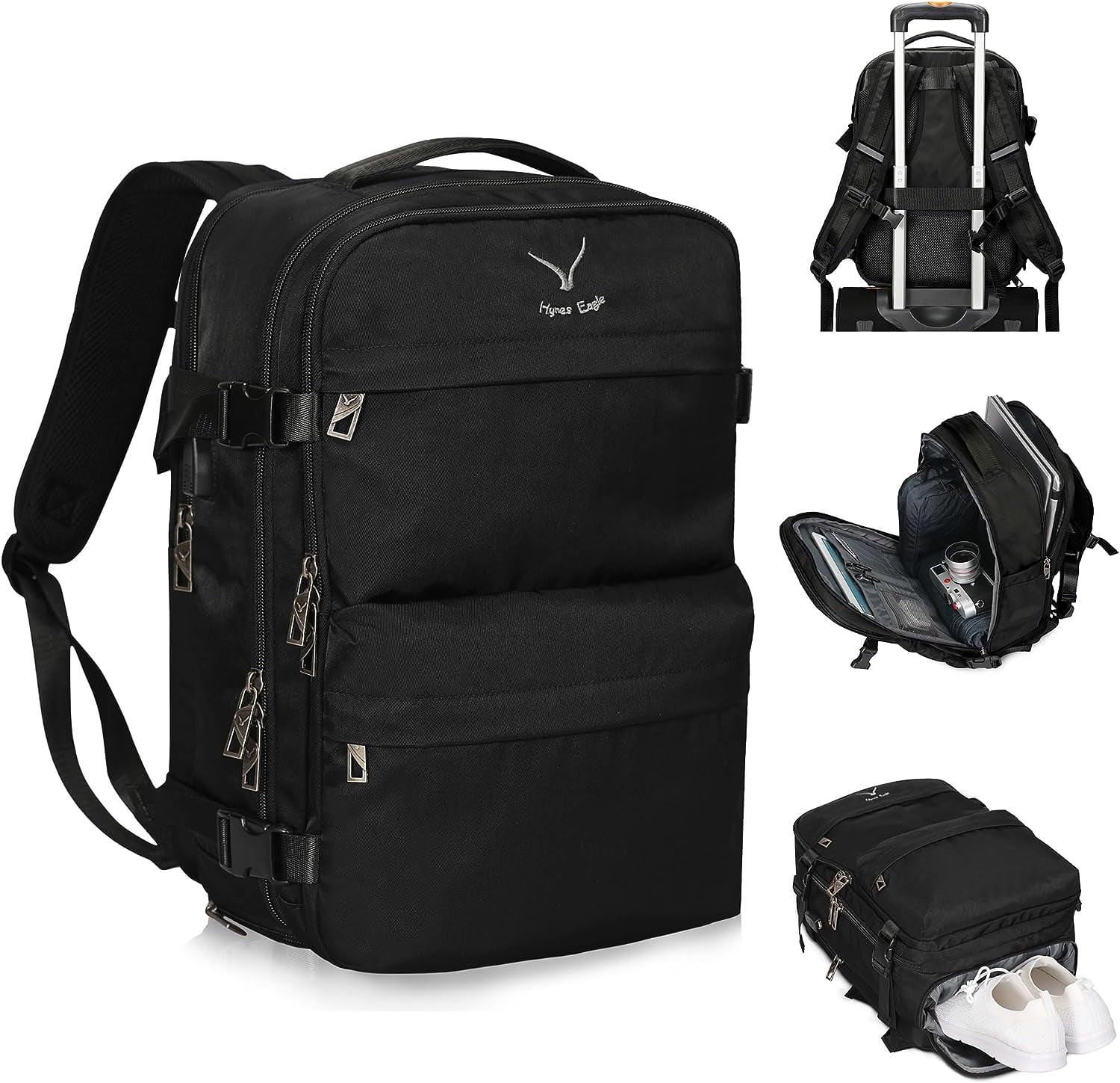 Hynes Eagle Unisex 20L Multipurpose Backpack, with USB Charge Port, Wet