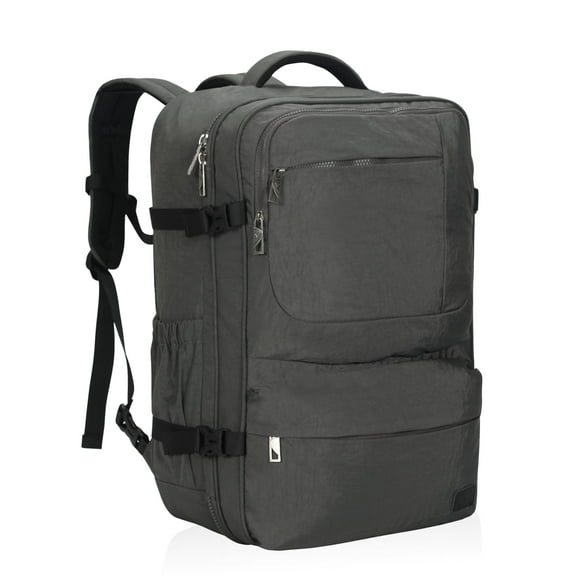 Hynes Eagle 44L Carry-On Backpack with Laptop Compartment, Top Handle, Grey
