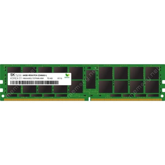 Hynix - Sourcing HMAA8GL7CPR4N-WM Server Memory - SK 64GB DDR4-2933 LRDIMM Quad Rank x4 Module