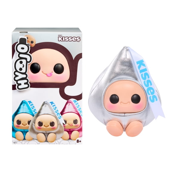 HyojoHERSHEYS KISSES Series, Blind Box Collectible Plush, Limited Edition Toy Gift for All Ages, 3 to Collect, Blue, Silver & Pink Foil