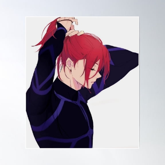 Hyoma Chigiri Fixing His Hair Poster Wall Art, Modern Wall Decor, 8x12 UNFRAMED