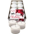 thumbnail image 1 of Hyoola, 10 Hour European Made Unscented Jumbo Tealight Candles - White (32 Pack), 1 of 8