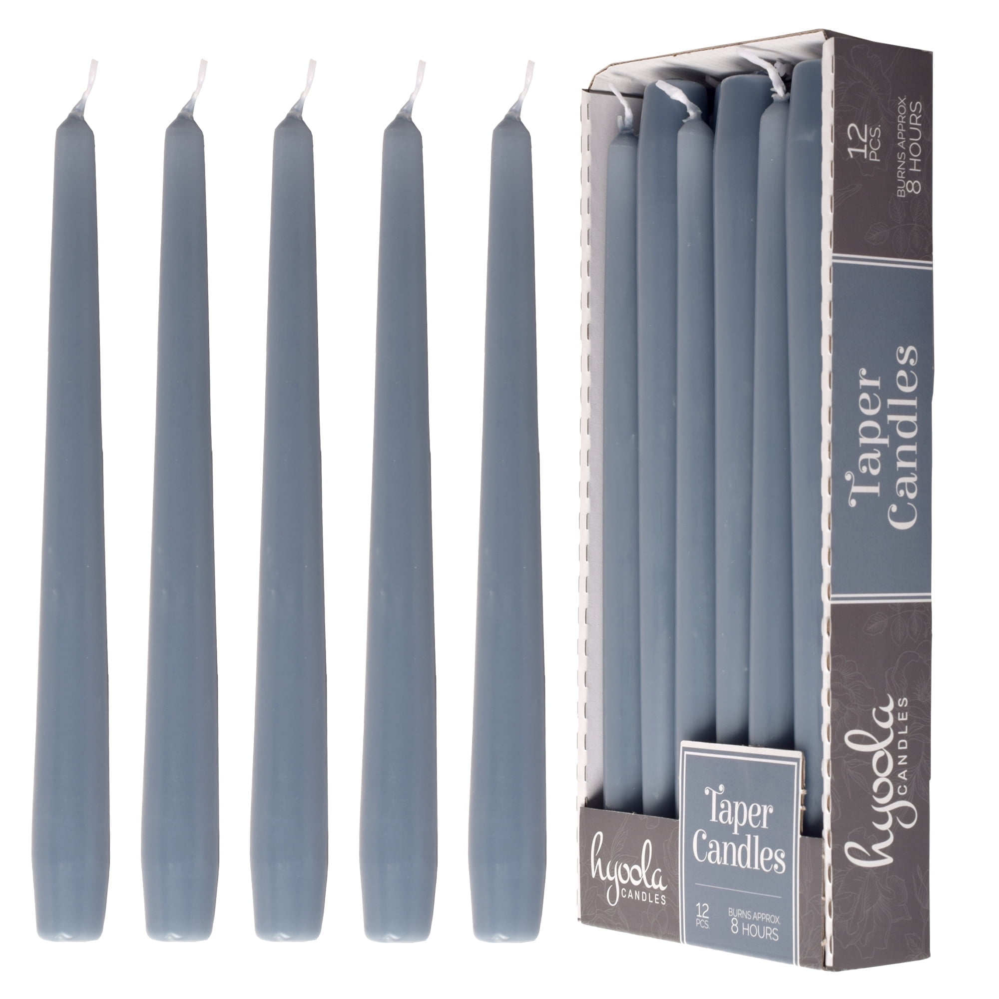 Hyoola 10" Sapphire Blue Dripless European Made Taper Candles