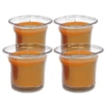 thumbnail image 1 of Hyoola, 12 Hour Clear Cup - Winter Orange - Scented Votive Candles - Orange (4 Pack), 1 of 5