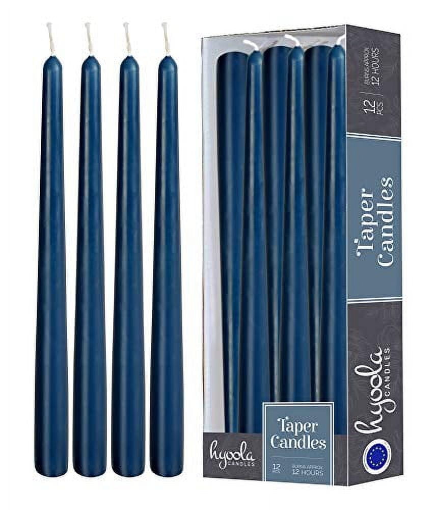 Hyoola 12" Midnight Blue Dripless European Made Taper Candles