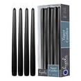 Hyoola, 14" Black Taper Candles Dripless Tapers (12 Pack)