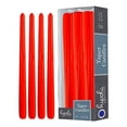 thumbnail image 1 of Hyoola 14" Red Dripless European Made Taper Candles, Unscented Paraffin Wax with Cotton Wicks, 12-Pack, 1 of 5