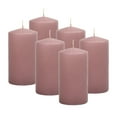 thumbnail image 1 of Hyoola 3 x 6 Lavender Unscented European Made Pillar Candles, Dripless Paraffin Wax with Smokeless Cotton Wicks, 6-Pack, 1 of 6