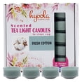 thumbnail image 1 of Hyoola, 6 Hour Fresh Cotton Scented Tealight Candles Turquoise Color 15 Pack, 1 of 4
