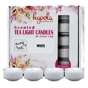 Hyoola, 6 Hour White Scented Tealight Candles White Color 15 Pack