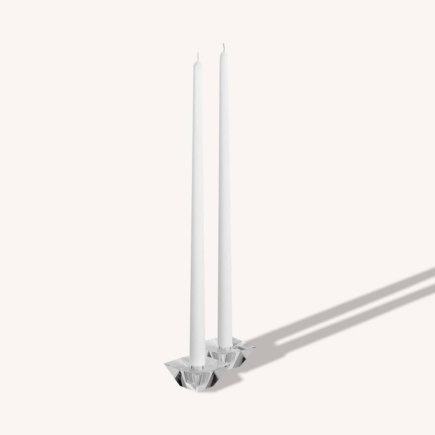 Hyoola Jumbo 20" White Dripless Taper Candles Unscented Paraffin Wax with Cotton Wicks, 8-Pack
