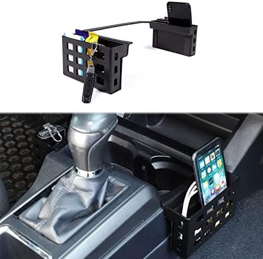 Center Console Seat Tray Organizer For Toyota Tacoma 2016-2021 - Driver Side Glove Box Insert With Adhesive Mount