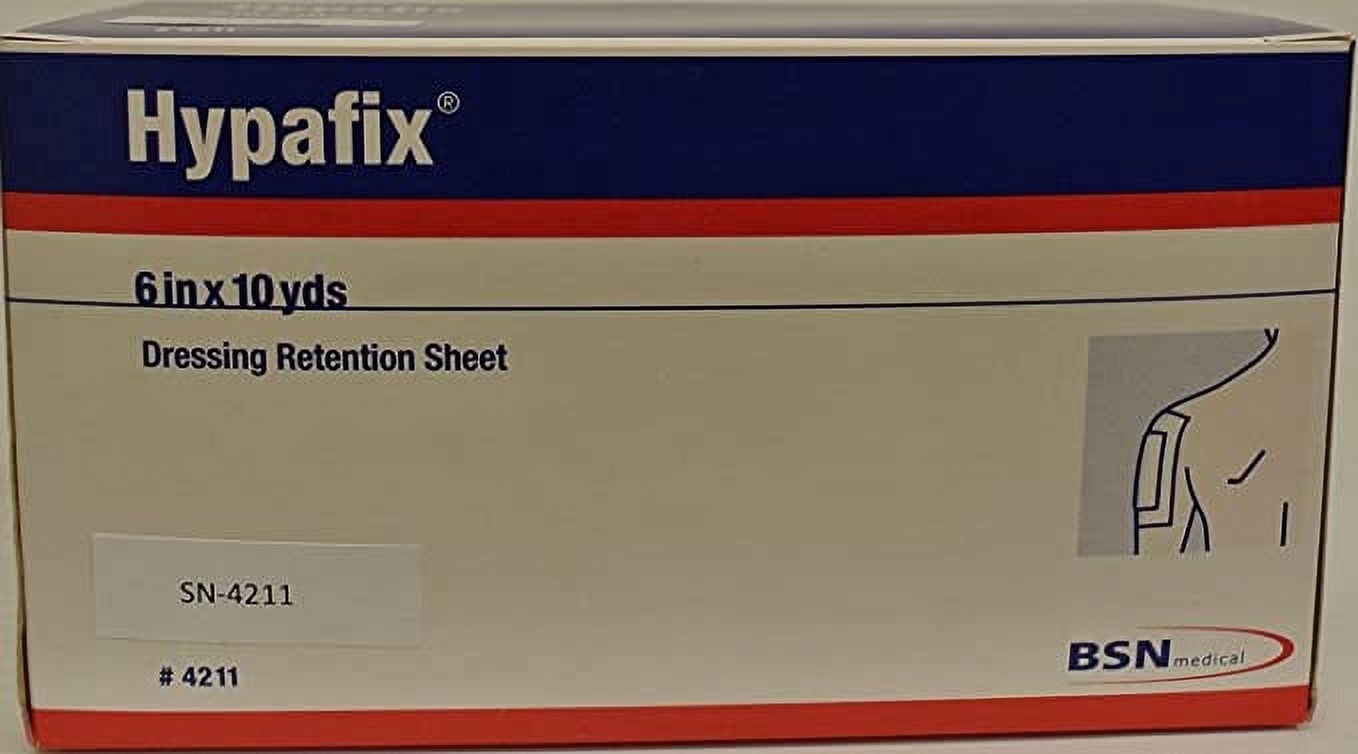BSN Medical Hypafix Dressing Retention Sheet Roll 6"x10 Yards | Surgical Tape | Medical Adhesive Tape Wound Care | Non-Irritating First Aid Tape | Self-Adhesive Hypoallergenic Tape for Sensitive Skin
