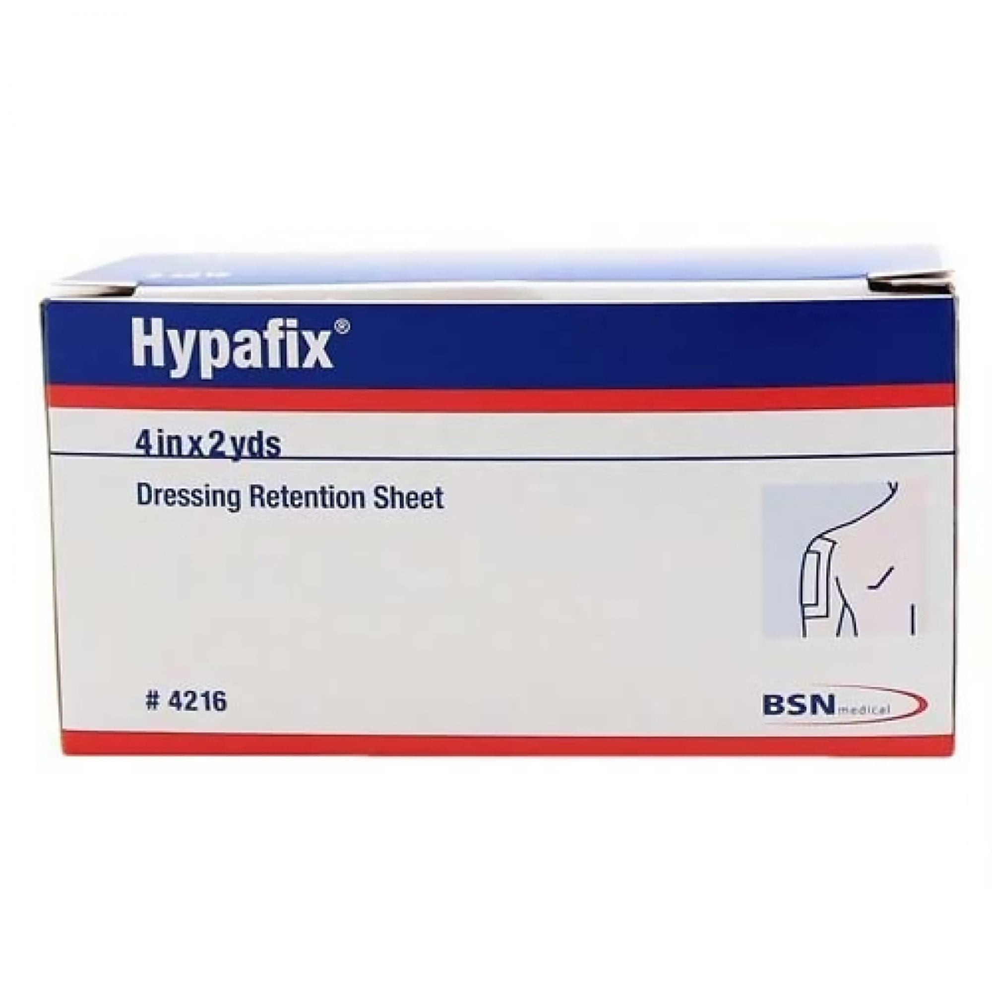 Hypafix Dressing Retention Tape Skin Friendly Nonwoven 4 Inch X 2 Yard White NonSterile, 4216 - BOX OF 1