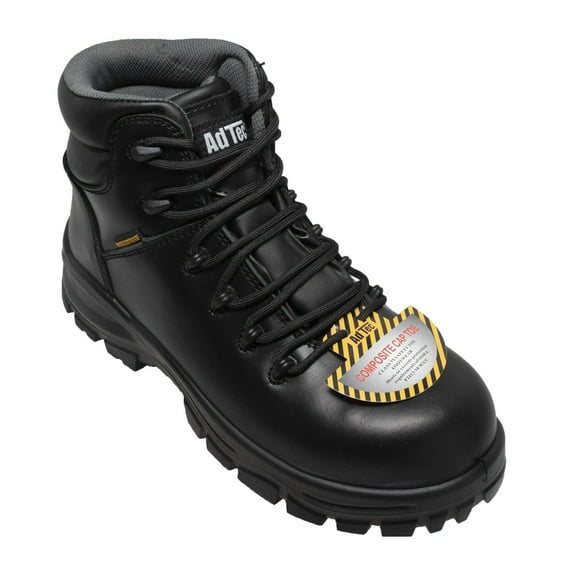 Hypard AdTec Women Waterproof Work Boot Composite Toe Black in Size 11 M