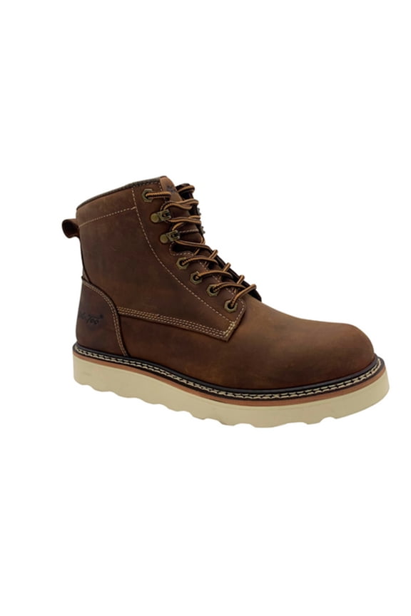 Hypard Men's 6" Moc-Toe Meadow Crazy Horse Leather Boot Brown In Size 11.5 Wide