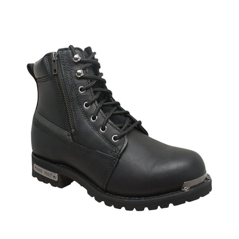Black biker boots size 5 deals