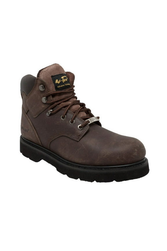 Hypard Mens 6" Waterproof Composite Safety Toe Leather Boot Brown In Size 11.5 M