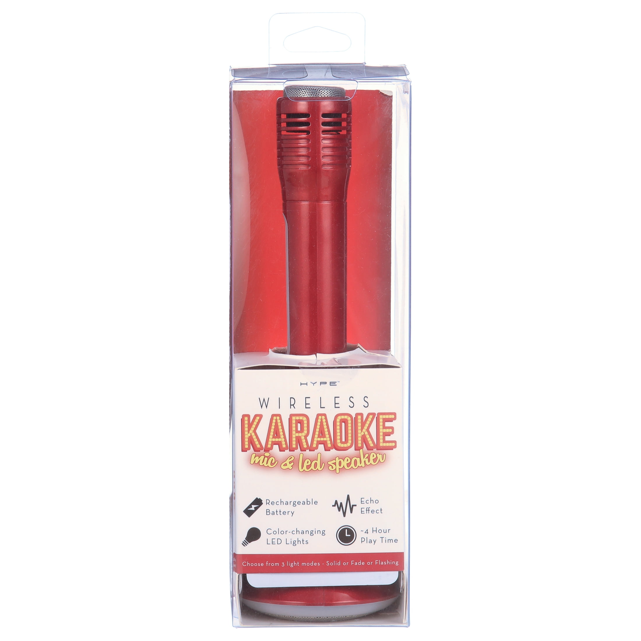 Hype wireless karaoke mic & store led speaker