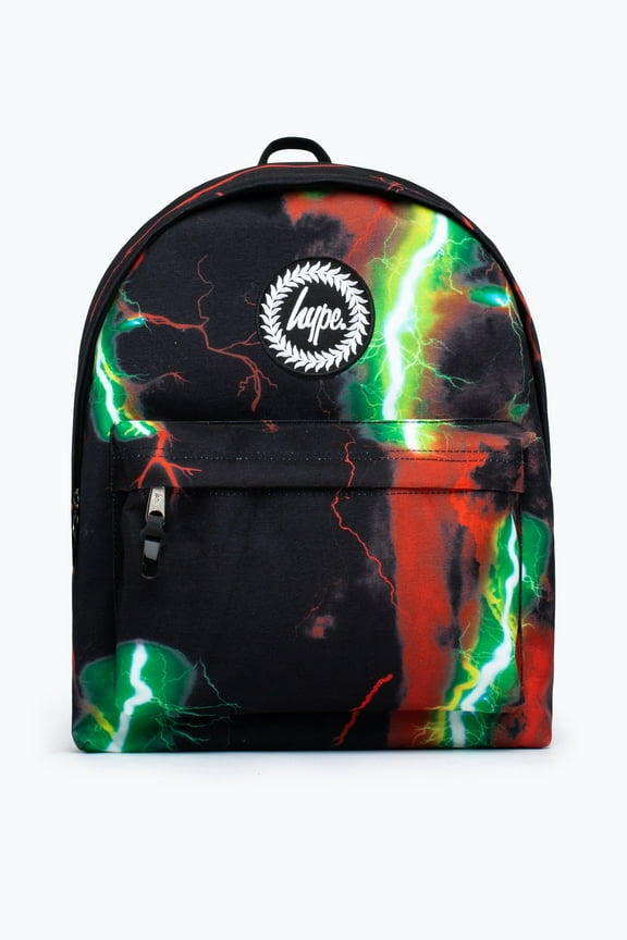 Hype Unisex Black Anger Skies Crest Backpack