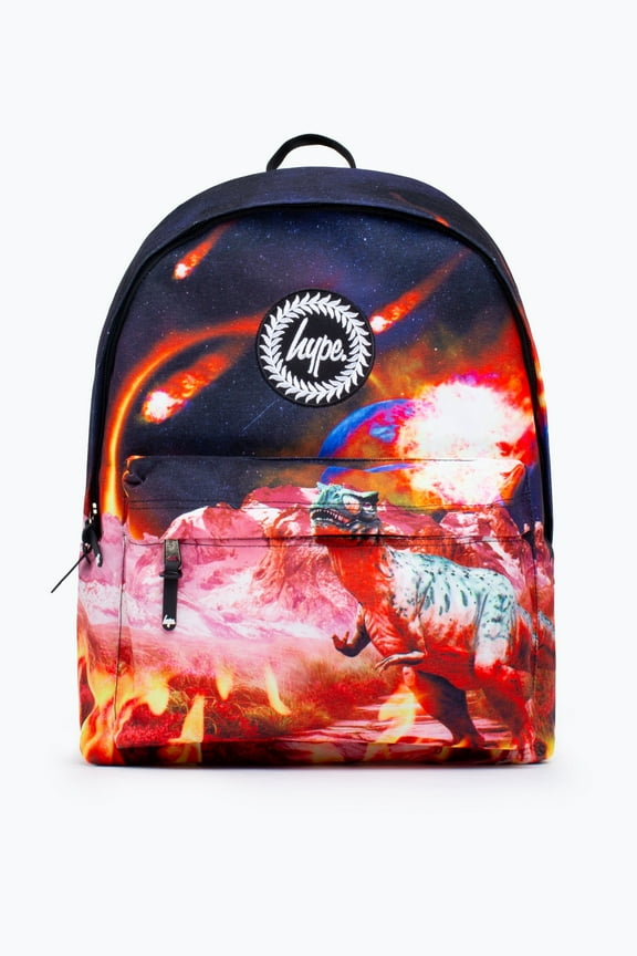 Hype Unisex Black Meteor Crest Backpack