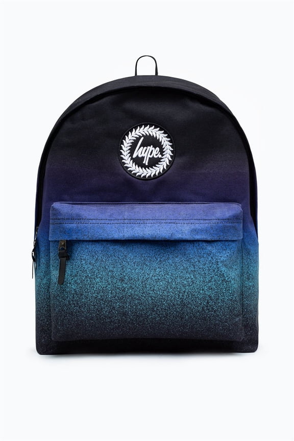Hype Unisex Blue Speckle Fade Crest Backpack