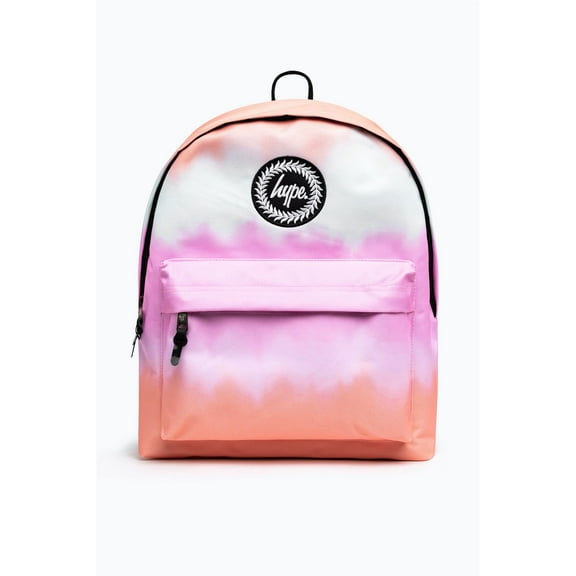 Hype Unisex Ombre Peach Blur Crest Backpack