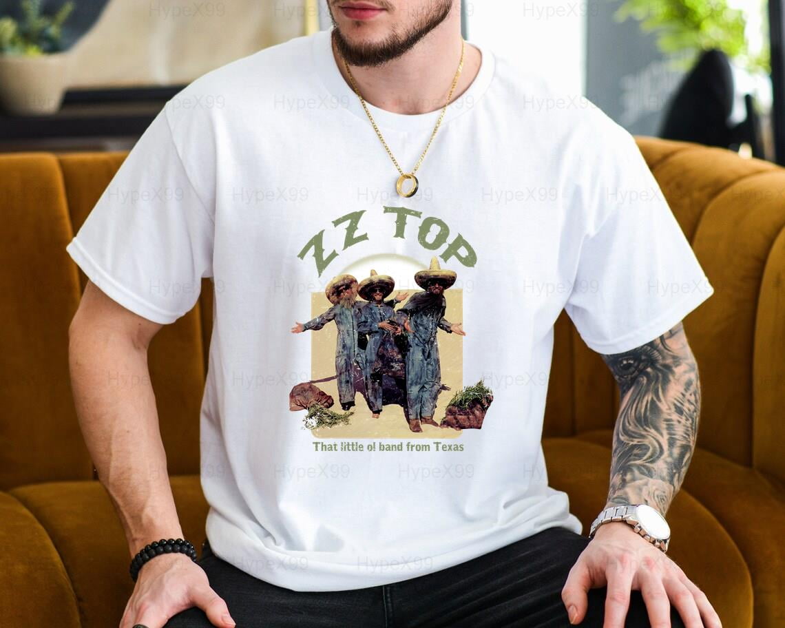 HypeX99 Vintage ZZ Top El Loco Album Classic Rock Band T-shirt, for men ...