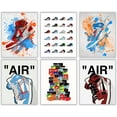thumbnail image 1 of Hypebeast Sneaker Poster – Unframed Set of 6 (8 x 10 Inch) – AJ Wall art, Hypebeast Room Decor, Michael Jordan Poster, Sneaker Air Gym Shoes Shoebox Collection Aesthetic Cool Poster for Teen Boys, 1 of 4