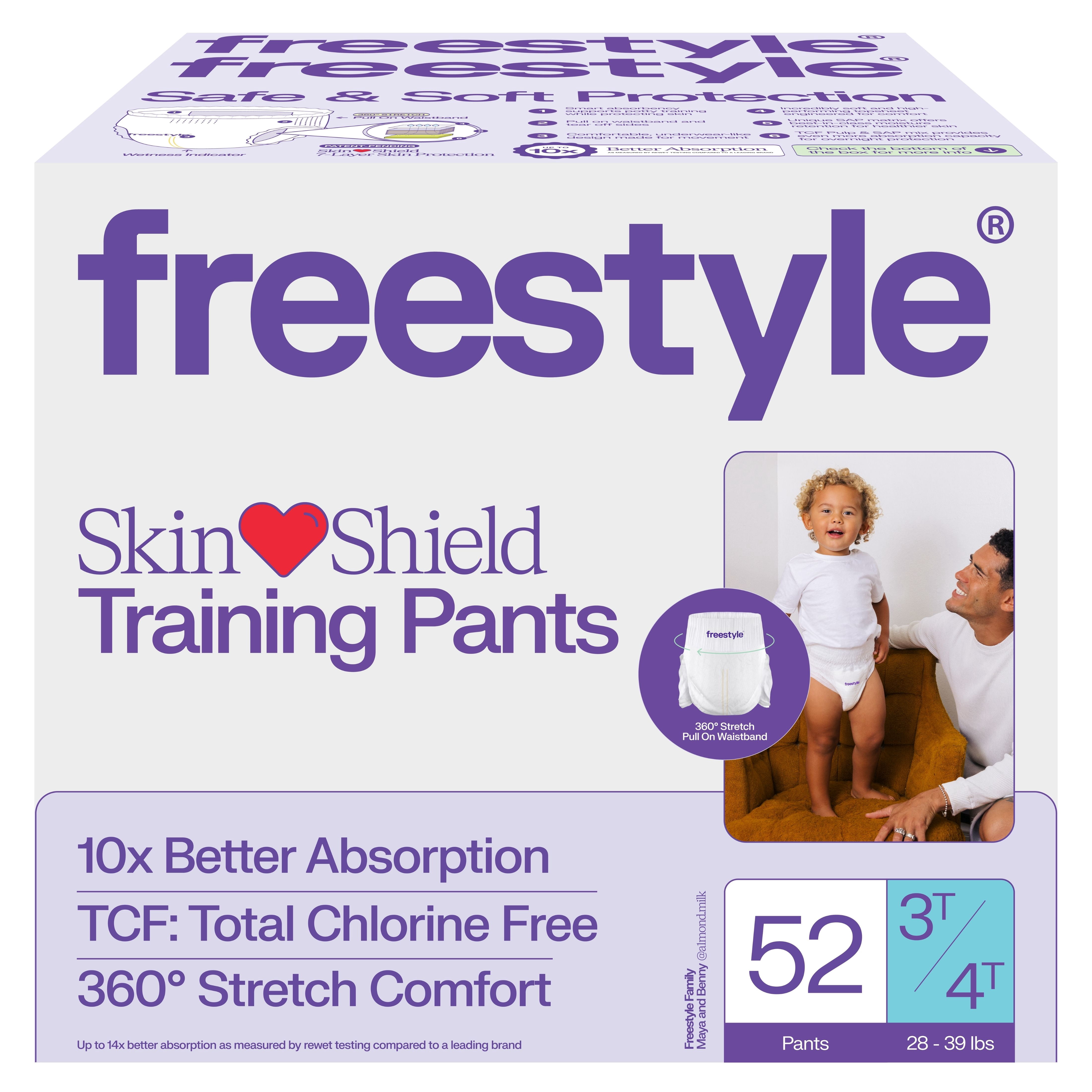 Hyper Absorbent Ultra Soft Training Pants 3T/4T (52 Count)