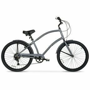 Hyper Bicycles 26" Men's Beach Cruiser, Adult Ages 13+, Gray